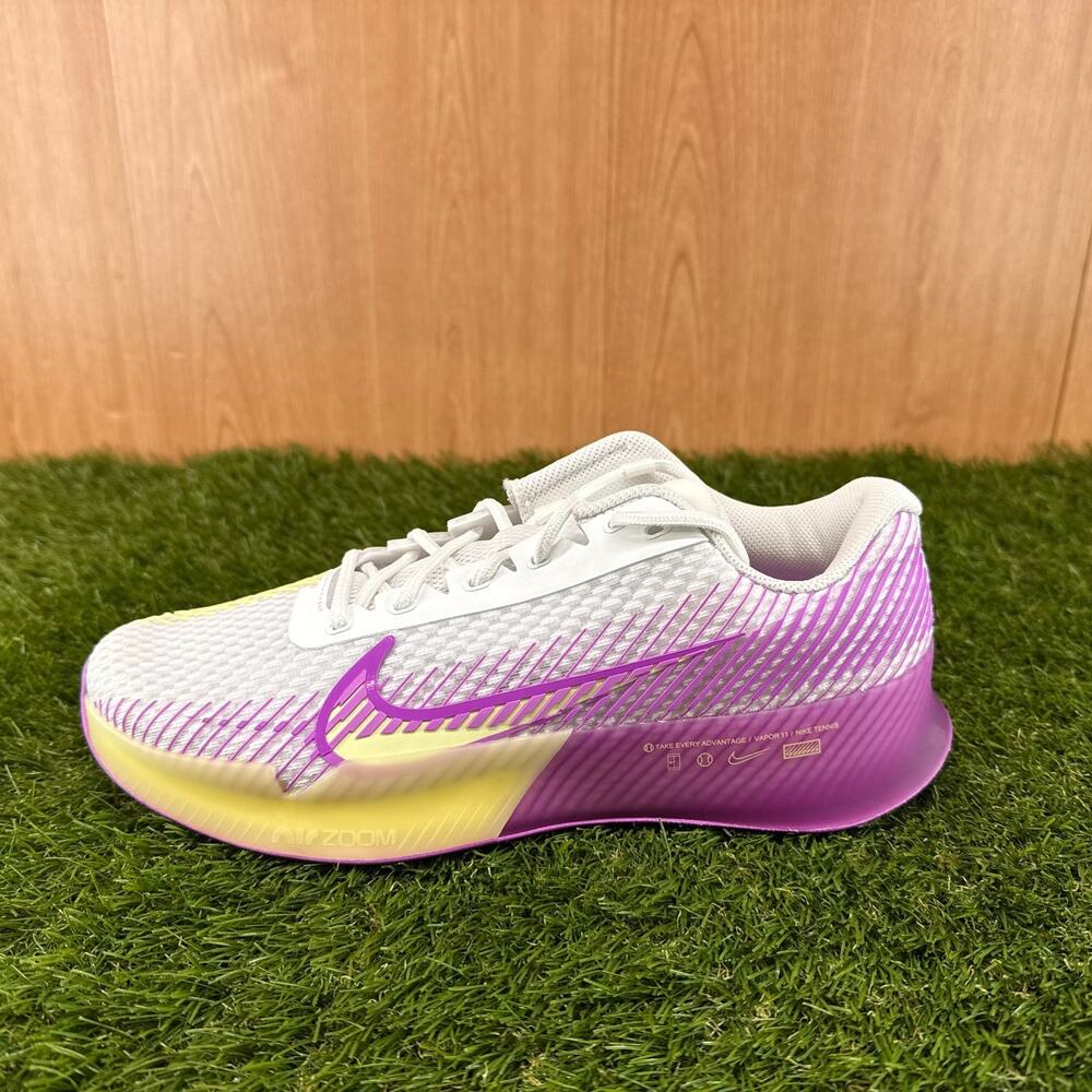 NikeCourt Air Zoom Vapor 11 HC White Fuchsia Dream DR6965-101 Women's Size 9 - Picture 6 of 7